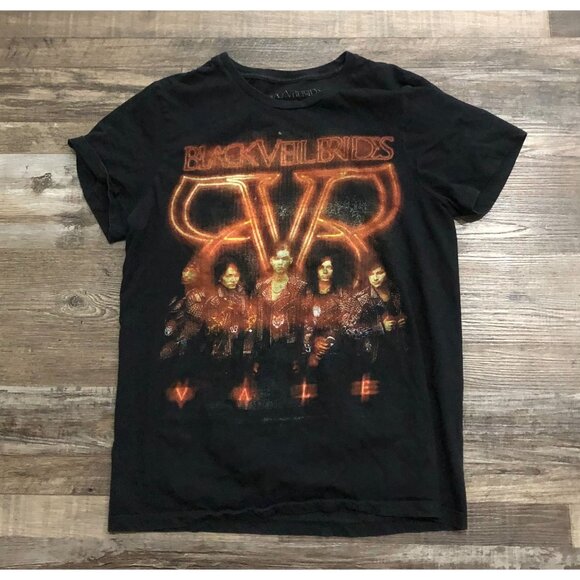 Black Veil Brides Tops - Black Veil Brides Womens Small Black Short Sleeve Rock Band T Shirt